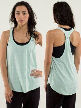 Lululemon Mint Green Seriously Light Luon 105 F Singlet Tank